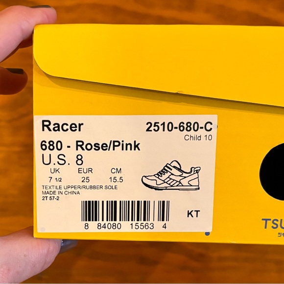 Rose/Pink Tsukihoshi Racer Tennis Shoes (Size: 8) - Picture 2 of 8